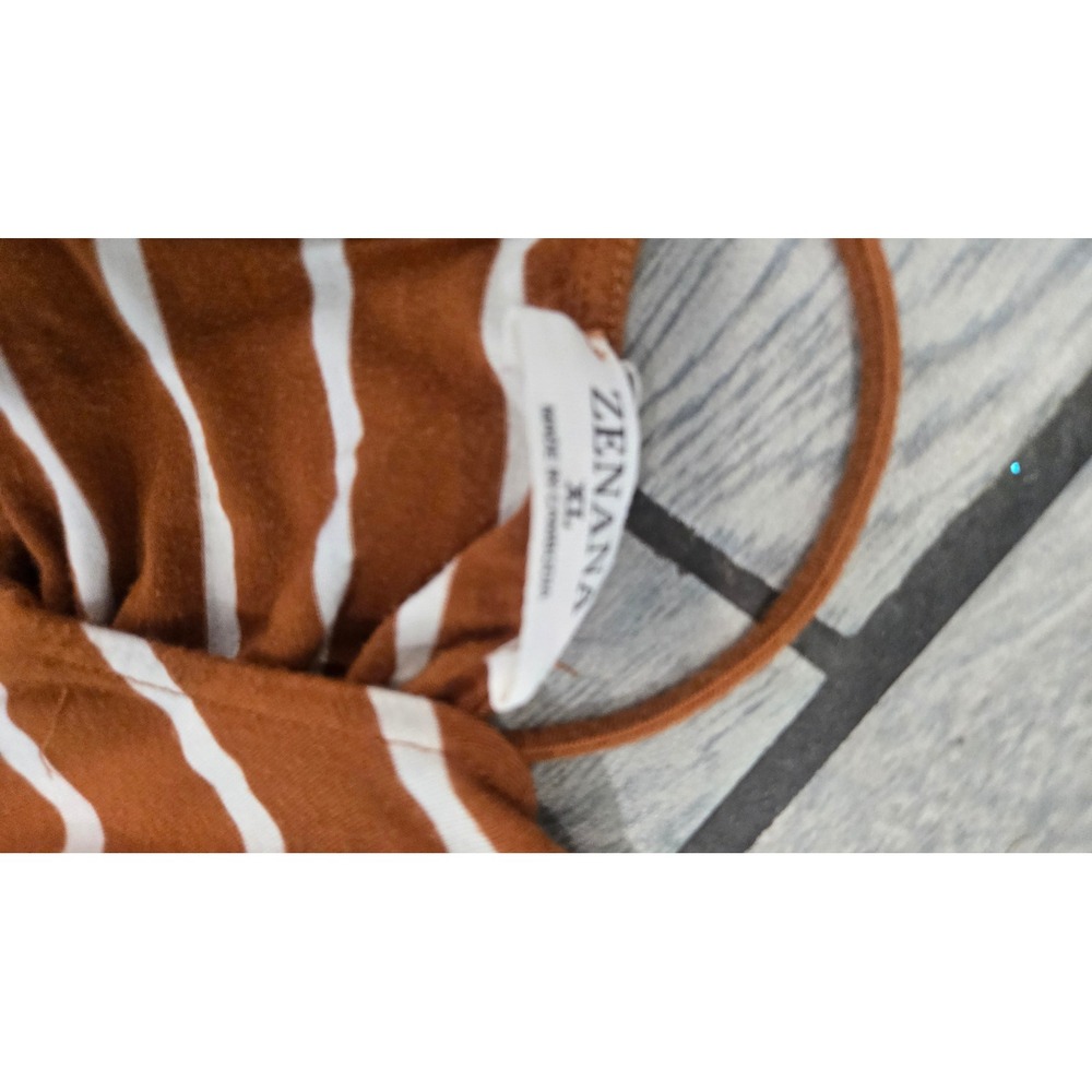 Zenana Striped Wide Leg Jumpsuit Bundle Set of 2 Purple Rust Orange XL - Picture 13 of 13